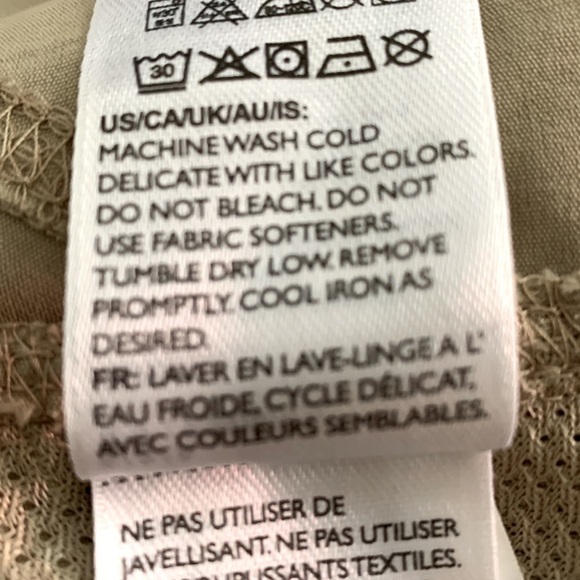 Eddie Bauer Cropped Hiking Pants, Size 8, Light Khaki Beige - Picture 7 of 7